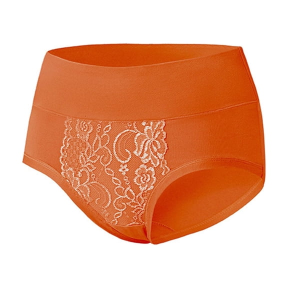 Byworldtasic No Boundaries Cotton Plus Size High Waisted Underwear for Women Stretch Tummy Control Ladies Panties Full Coverage Briefs