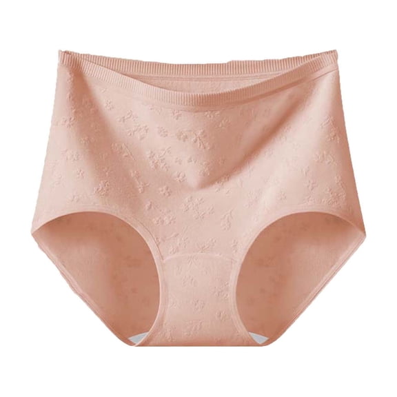Byworldtasic No Boundaries Cotton Stretch Plus Size Underwear Briefs for Women Soft Breathable High Waisted Full Coverage Briefs