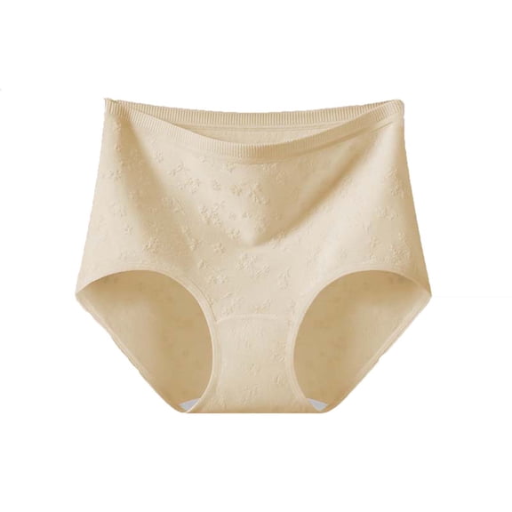 Byworldtasic No Boundaries Cotton Stretch Plus Size Underwear Briefs for Women Soft Breathable High Waisted Full Coverage Briefs