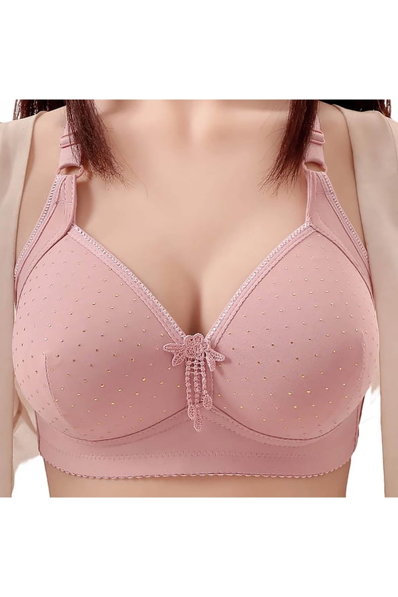 No Boundarie No Underwire Supportive Bra for Women Plus Size Wireless Seamless Push Up Full Coverage Everyday Bralettes