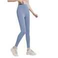thumbnail image 1 of Byworldtasic Soft Leggings for Women Fleece-lined High Waisted Leggings Control Yoga Pants, 1 of 4