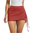 thumbnail image 1 of Byworldtasic No Boundarie Women’s Convertible Athletic Skirt with Drawstring Knee Length Sports Casual Skort with Pockets, 1 of 9