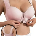thumbnail image 1 of Byworldtasic No Boundarie Women's Front Clasp Closure Bras Anti-Sagging Push Up Bralettes Seniors Comfort Wireless Full Coverage Bra, 1 of 3