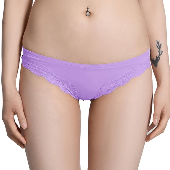 Byworldtasic No Boundaries Women’s Lace Underwear Hipster Panties Microfiber Soft Breathable Stretch Sexy Bikini Briefs