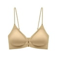 thumbnail image 1 of Byworldtasic No Boundarie Womens Racerback Bras with Front Closure Wireless No Underwire Seamless Supportive Bralettes, 1 of 4
