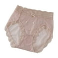thumbnail image 1 of Byworldtasic No Boundaries Womens Underwear Bikini Panties Lace Breathable High-Waisted Panty Stretch Full Briefs, 1 of 3
