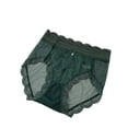 thumbnail image 1 of Byworldtasic No Boundaries Womens Underwear Bikini Panties Lace Breathable High-Waisted Panty Stretch Full Briefs, 1 of 3