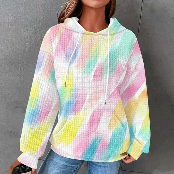 Byworldtasic Women's Hooded SweatshirtsCute Graphic Hoodies Sweatshirts for Teen Girls Women Oversized Hoodie Preppy Costal Top