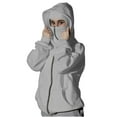 thumbnail image 1 of Byworldtasic Women's Oversized Sweatshirt Women's Hoodie Zip Up Jacket Double Hooded Sweatshirt With Mask Fall Wind Coat, 1 of 9