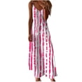 thumbnail image 1 of Byworldtasic Women's Plus Size Print Dresses V-Neck Summer Dresses Midi Long Loose Sundresses, 1 of 5