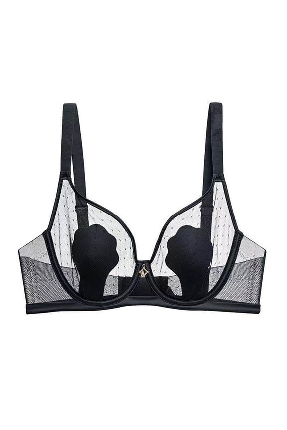 Womens Bras Womens Sexy Sheer See Through Bras Unlined Underwire Lace Mesh Non Padded Ultra Thin Clear Bralette