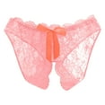 thumbnail image 1 of Byworldtasic Womens Breathable Underwear Sexy Crotchless Underwear for Women Lace Seamless Naughty Panties Cheeky Low Rise No Show Stretchy Hipster Brief, 1 of 6