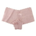 thumbnail image 1 of Byworldtasic Womens Breathable UnderwearWomen Lace Hipster Panties Full-Coverage Brief Panties Soft Stretch Sexy Underwear Pink, 1 of 2