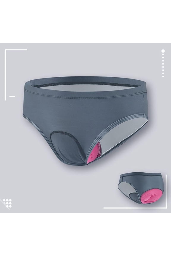 Womens Breathable UnderwearWomen's 4D Padded Bike Underwear Cycling Bicycle Shorts Biking Riding Briefs Biker Cycle Undershorts for Women Dark Gray
