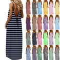 thumbnail image 1 of Byworldtasic Womens Casual Fashion Crew Neck Dress Sleeveless Spaghetti Strap Loose Long Sexy Maxi Dress, 1 of 9