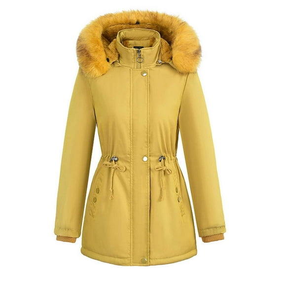Byworldtasic Womens Coat Women's Long Coat Waterproof Winter Outerwear Warm Parka Puffer Jacket with Hood