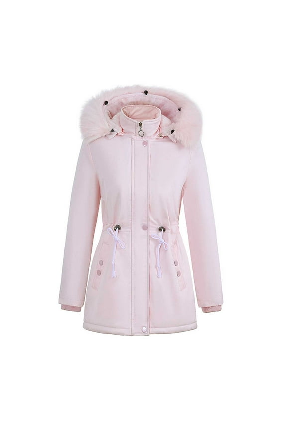 Womens Coat Women's Long Coat Waterproof Winter Outerwear Warm Parka Puffer Jacket with Hood