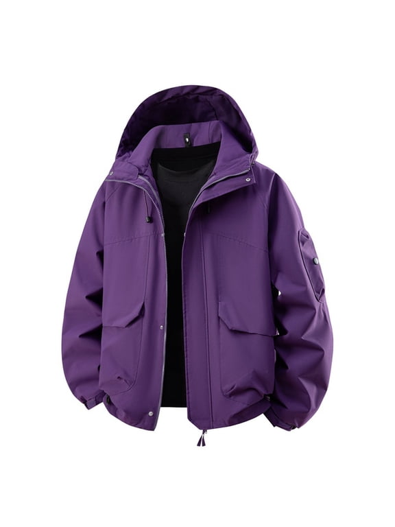 Womens Coat Women's Plus Size Waterproof Ski Jacket Winter Windproof Snow Mountain Warm Hooded Coat