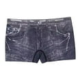 thumbnail image 1 of Byworldtasic Womens Faux Denim Shorts Stretchy Butt Lifting Jean Shorts Plus Size Booty Jegging Leggings, 1 of 7