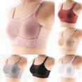 thumbnail image 1 of Byworldtasic Womens Front Button Closure Wireless Bra Full Coverage Bra Wide Strap Lace Comfort Bralette, 1 of 6