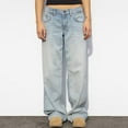 thumbnail image 1 of Byworldtasic Womens Jeans Women Low Rise Baggy Jeans Casual Boyfriend Straight Leg Trendy Y2K Streetwear Denim Pants Light Blue, 1 of 8