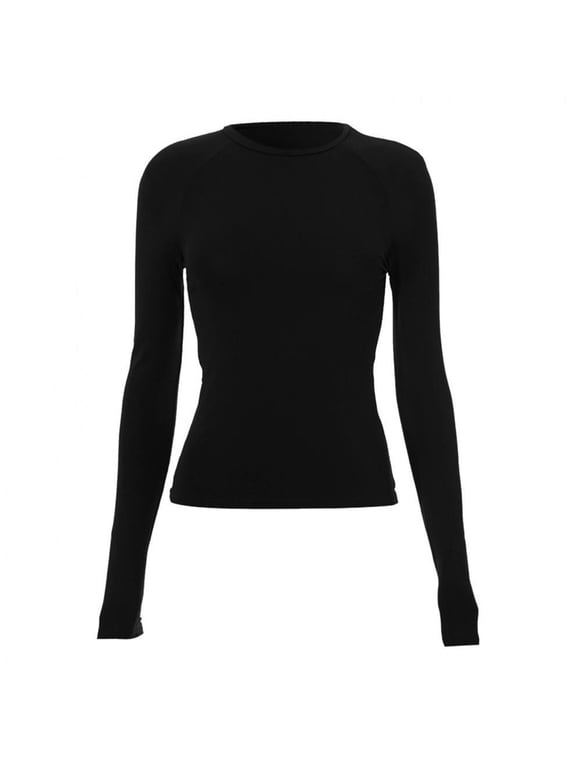 Womens Long Sleeve TopsSuper Thermal Long Sleeve Women Running, Ski Base Layer - Compression Shirts Woman, Workout Tops for Women