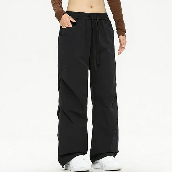 Byworldtasic Womens Loose Fit Sweatpants Wide Leg Sweatpants for Women Baggy Casual Drawstring Sweat Pants Trendy Athletic Grunge Pants