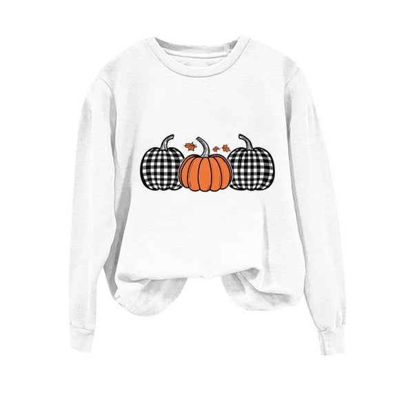 Byworldtasic Womens Oversized TopsWomens Pumpkin Graphic Sweatshirts Crewneck Casual Fall Long Sleeve Tops