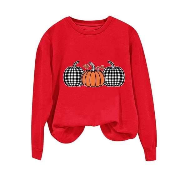 Byworldtasic Womens Oversized TopsWomens Pumpkin Graphic Sweatshirts Crewneck Casual Fall Long Sleeve Tops