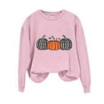 thumbnail image 1 of Byworldtasic Womens Oversized TopsWomens Pumpkin Graphic Sweatshirts Crewneck Casual Fall Long Sleeve Tops, 1 of 4