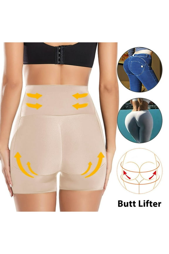 Womens Shorts Butt Lifter Panties Padded Underwear for Women Seamless Booty Pads Hip Enhancer Panty