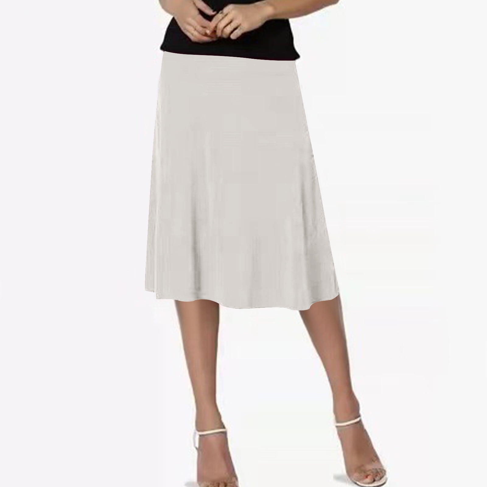 Byworldtasic Womens Skirts Knee Length Long Skorts for Women Dressy ...