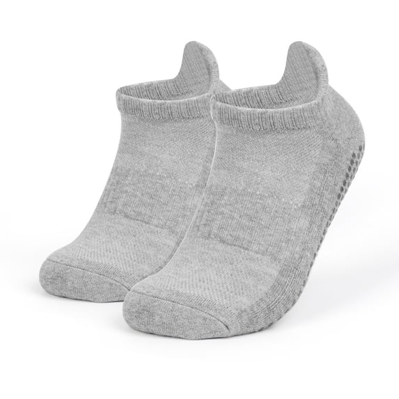 Byworldtasic Womens Socks Pilates Socks Grip for Women Non-Slip Grippy Yoga Socks Ankle for Barre, Ballet, Barefoot Training