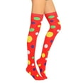 thumbnail image 1 of Byworldtasic Womens Socks Womens Thigh High Socks Novelty Argyle Halloween Warm Leg Warmers Over-the-Knee-High-Socks, 1 of 5