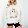 thumbnail image 1 of Byworldtasic Womens Sweatshirt Valentine Ghost Sweatshirts Women Heart Pullover Ghost Love Sweatshirt Casual Pullovers Top, 1 of 4