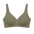 thumbnail image 1 of ByworldtasicNo Boundaries Womens Seamless Wireless V Neck Bra Wide Fixed Strap Invisible Smooth Bra Everyday T-Shirt Comfort Bralette, 1 of 6