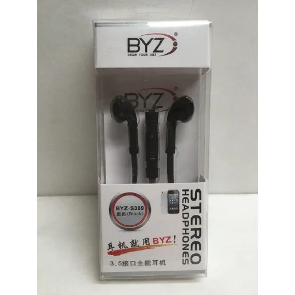 Byz Byz-S389 Stereo Head Phones Black