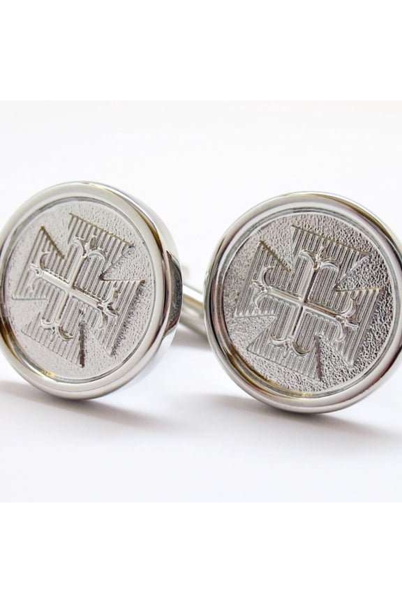 Byzantine Cross Silver Crusaders Cufflinks Silver Cross Cuff Links Byzantine Empire