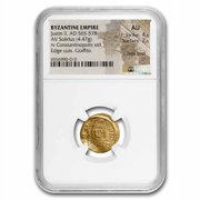 Byzantine Empire AV Solidus Justin II (565-578 AD) AU NGC (S-345)