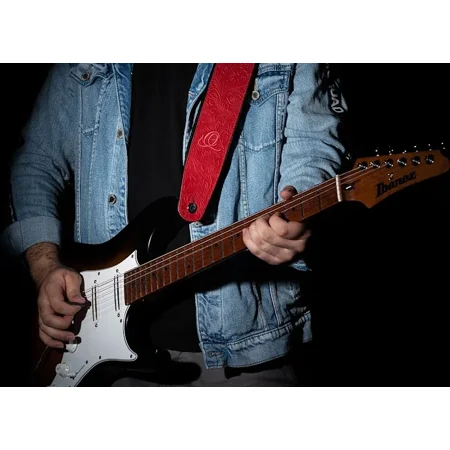 Byzantine Series 2 3/4" Wide Guitar - Instrument Genuine Leather Strap