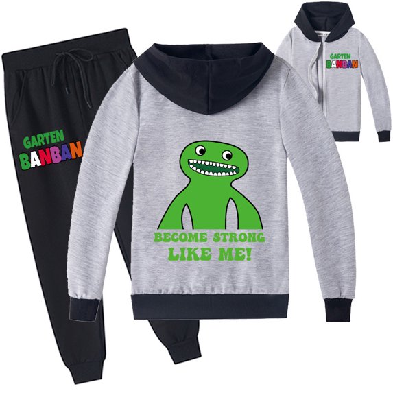 Bzdaisy Garten of Banban Zipper Jacket and Trousers Set for Kids – Comfortable and Stylish Outdoor Wear for Kids who Love Adventure!