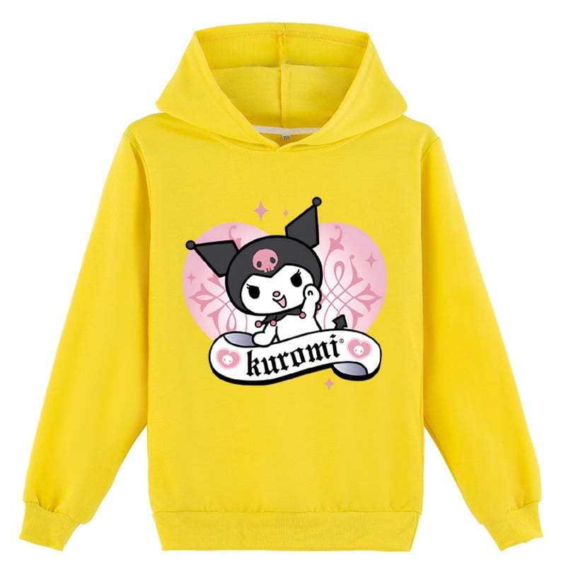 Bzdaisy Kuromi Hoodie for Girls Cute Anime Cartoon Pullover