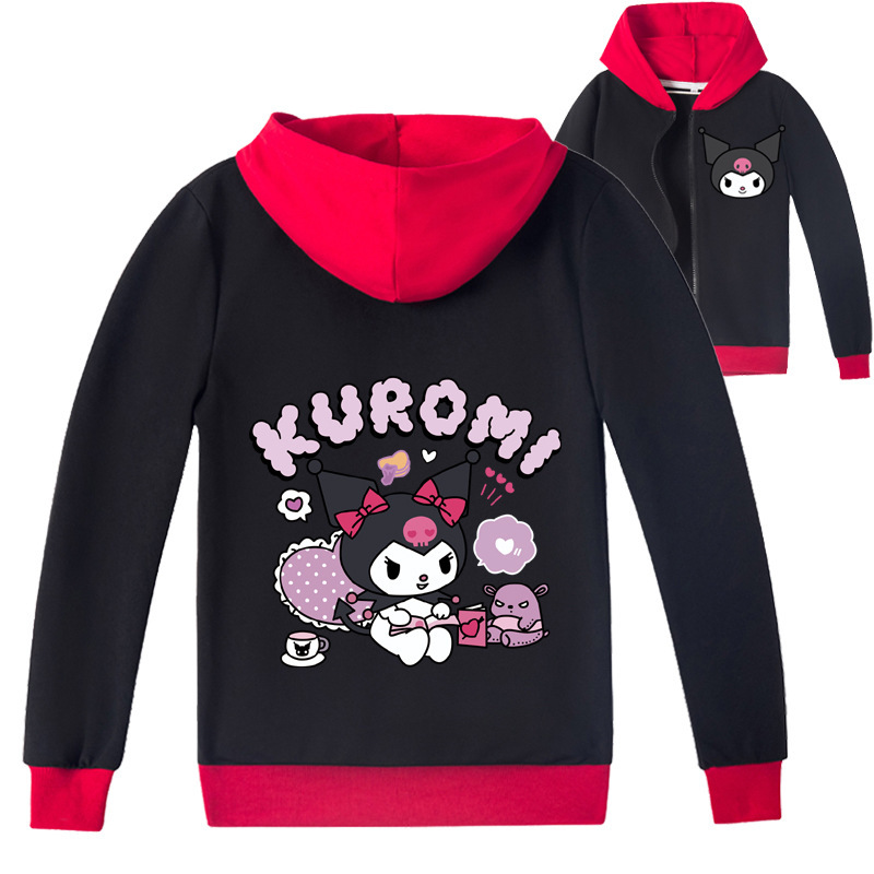 Bzdaisy Kuromi Zipper Jacket - Stylish Anime Fashion for Kids - Perfect ...