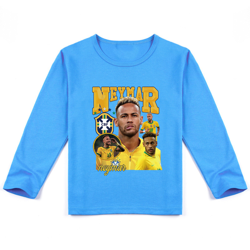 Bzdaisy Neymar Long Sleeve TShirt Trendy Soccer Fan Apparel for Boys