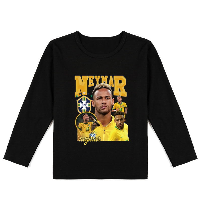 Bzdaisy Neymar Long Sleeve TShirt Trendy Soccer Fan Apparel for Boys