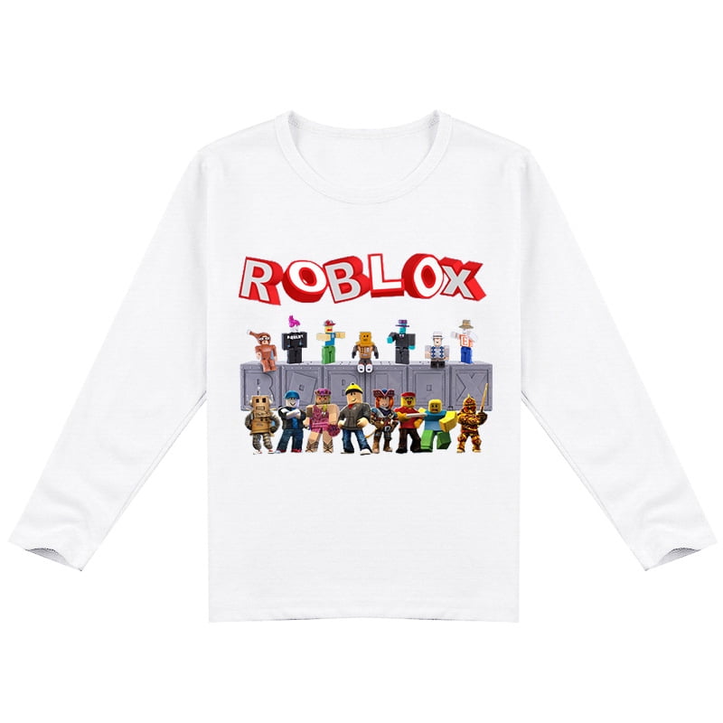 Bzdaisy ROBLOX T-shirt for Kids - Fun Gaming Design - Suitable for Boys and  Girls Who Love ROBLOX - Soft and Comfortable Fabric - Long Sleeve Tee for  Casual Wear and Outdoor