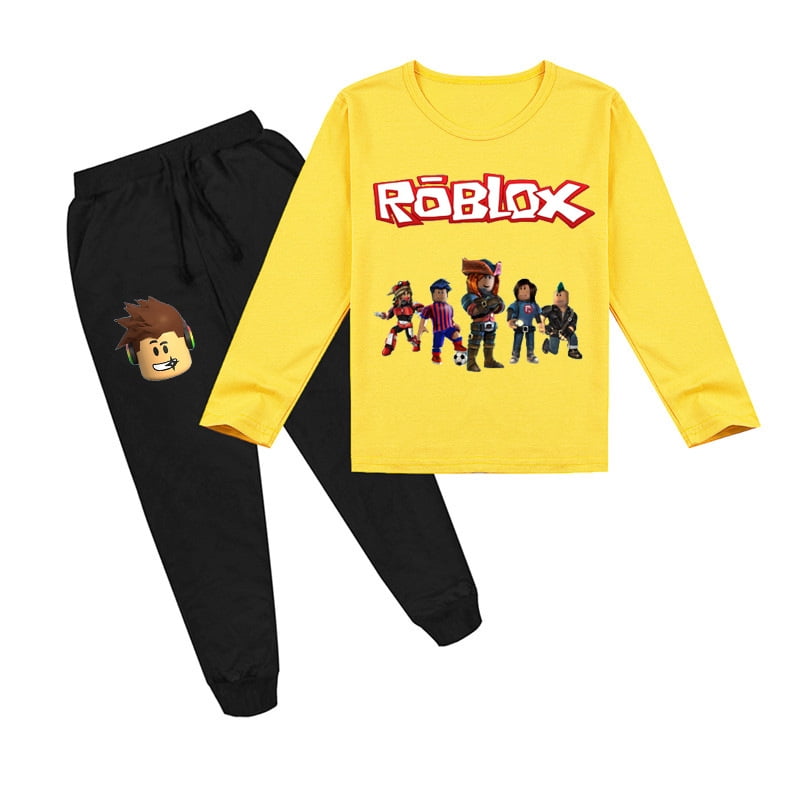 Bzdaisy ROBLOX Short Sleeve T-Shirt Shorts Set for Kids - Fun Gaming Theme  Clothes for Boys and Girls Aged 4-12 