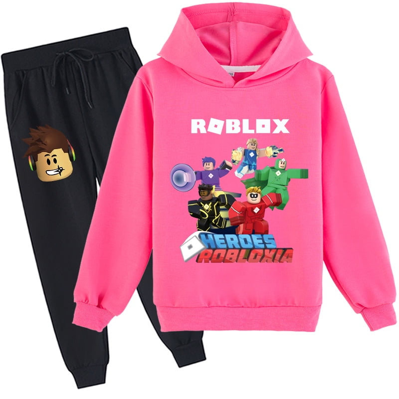 Bzdaisy ROBLOX Zipper Jacket and Trousers Set Stylish Gaming Print for Kids Perfect for
