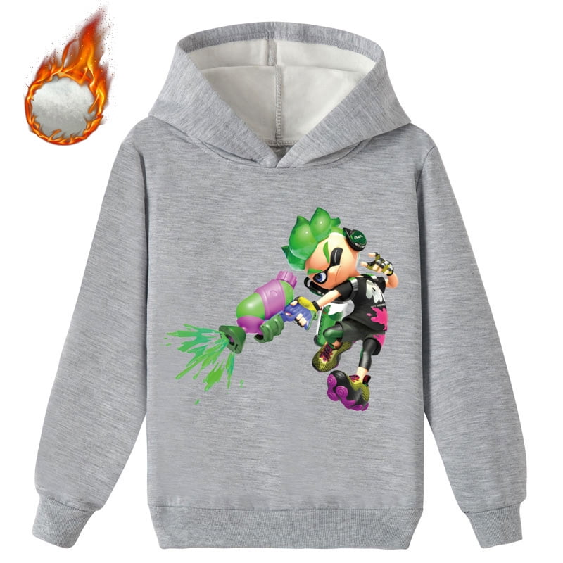 Bzdaisy Splatoon Fleece Hoodie Perfect for Video Game Lovers! Comfy