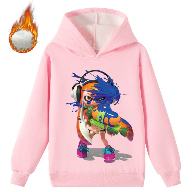 Bzdaisy Splatoon Fleece Hoodie Perfect for Video Game Lovers! Comfy